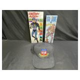 2 Action Figure Boxes & GI Joe Ball Cap