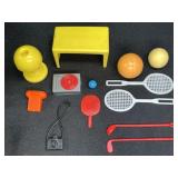VTG Barbie Doll Table Accessories & More