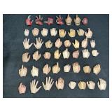 1/6 Scale Action Figure Hands Lot of 46