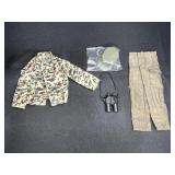 GI Joe Adventure Team Shirt, Pants, Binoculars +