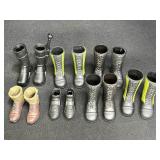 GI Joe Boots with Boot Knife for 12" Action Figure