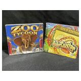Roller Coaster Tycoon & Zoo Tycoon PC CD-ROMs