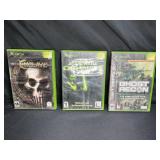 3 XBOX Games, Enclave Orig, Ghost Recon +