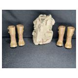 1:6 Scale GI Joe Camoflage Vest & 2 pairs Tan Boot