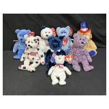 7 Beanie Babies & 1 Teenie Baby