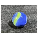 Blue, Greens, White AKRO Agate Popeye Marble