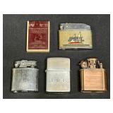 4 Vintage Lighters, Camel Atlantis, Zippo & More