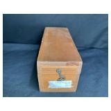 Nega-File Co Wooden Slide Box