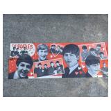 Vtg The Beatles Original 1964 Dell Banner Poster