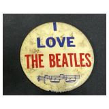 Vintage 1964 I love the Beatles Pin