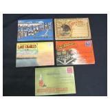 5 Vintage Souvenir Folder Booklets