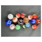 Blue Swirl, Orange & White Swirl Marbles & More!