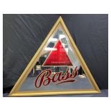 Bass Ale Large Triangle Mirror Beer Sign