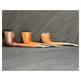 3 VIntage Pipes Billiard Style Straight Pipes