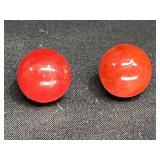 M.F. Christensen Brick red Opaque Marble