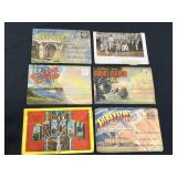 6 Vintage Souvenir Folder Booklets