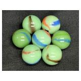 7 Vacor Early Edition Monet Glass Mega Marbles
