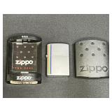 New Zippo Colorz Satin Chrome Windproof Lighter