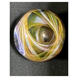 Spiral Vortex Lampwork Marble