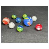 Vintage Marbles Blue Dolphin Shooter Marble & More