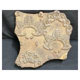 Large Hand Carved Wooden Textile Stamp