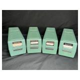 4 Green Ready File 35mm Slide Organizers