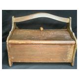 Vintage Wooden Sewing Box