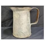 Antique Primitive Copper Pitcher 8' tall
