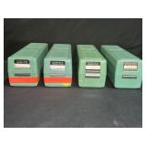 4 Green Kodaclide Ready File 35 MM Slide Boxes