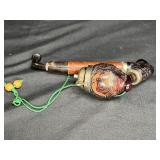 Antique Bavarian Carved Hunters Tobacco Pipe