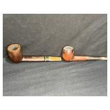 Seville Twin Bore Pipe & Hayes Billiar Briar Pipe