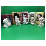 5 Precious Moments Animal Christmas Ornament