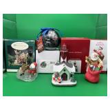 4 Santa & Dollywood Christmas Ornaments