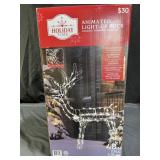 Holiday Time 4 Ft. Tall Animated Light-Up Buck