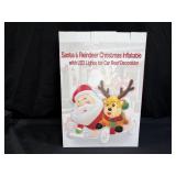 6 ft Car Roof Santa & Reindeer Inflatable