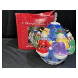 Christopher Radko ceramic centerpiece cookie jar,