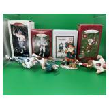 4 Football Christmas Ornaments