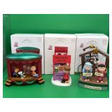 3 Vintage  Keepsake Peanuts Gang Ornaments