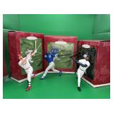 3 Keepsake Ballpark series Baseball Ornaments