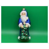 Christopher Radko Sapphire Santa Clause Ornament