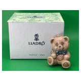 1996 Lladro porcelain teddy bear ornament