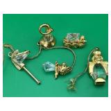 5 Vtg Swarovski Crystal Memories mini Ornaments