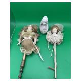 2 Kurt S. Adler Louis Nichole Doll Tree Topppers