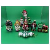 Thomas Pacconi Blown glass Christmas Ornaments +
