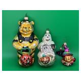 3 Christopher Radko Disney Halloween Ornament