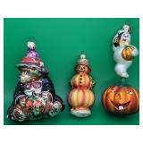 3 Chrisopher Radko Halloween Holiday Ornaments