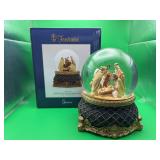 Nativity Scene Fontanini Three Kings Musical Globe