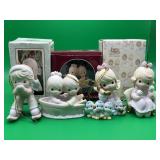 4 Precious Moments Chrismas Ornaments