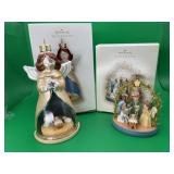 Hallmark Keepsake nativity & angel ornament