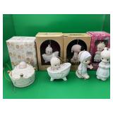 4 Precious Moments Christmas Ornaments